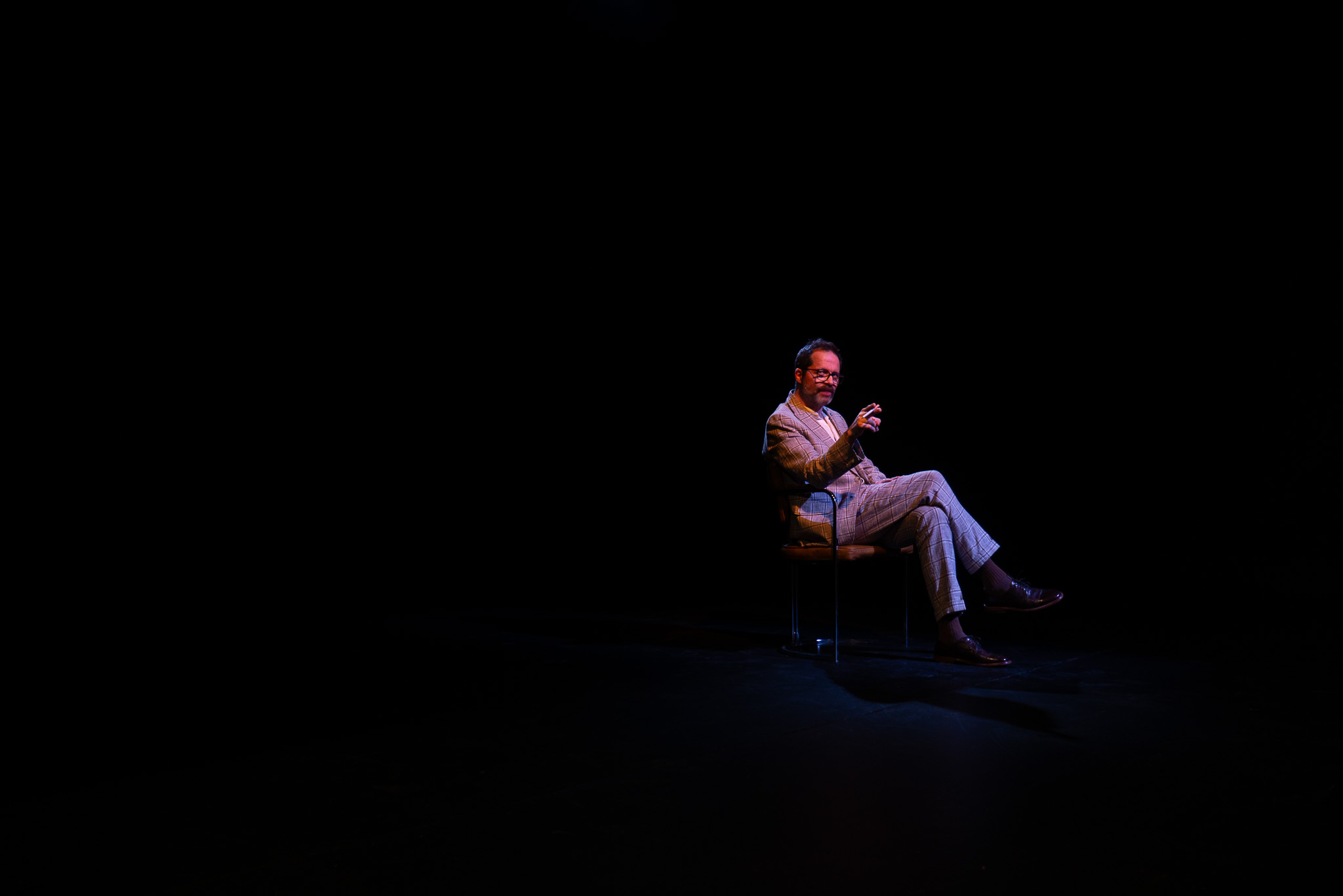 L'acteur Mohsen El Gharbi dans Le tigre de Flandre